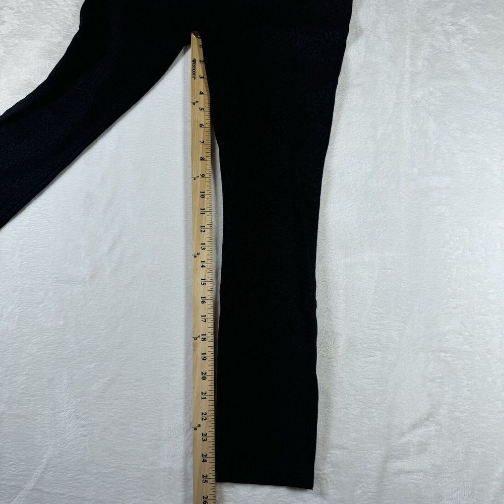 Eileen Fisher Black & Gray Damask Ponte‎ Knit Slim Skinny Pants 2 - Picture 11 of 11